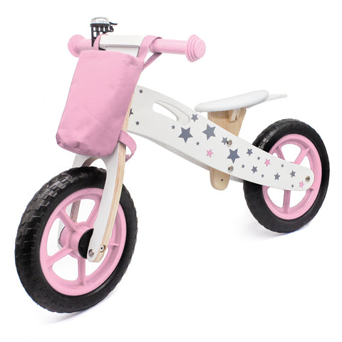 Wooden Balance Bike Star Model With Bag/Bell *