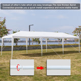 3 x 9m (9'10" x 19'8") Seven Sides Portable Home Use Waterproof Tent with Spiral Tubes **