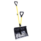 Strain-Reducing Snow Shovel | Yellow | 18-Inch | Spring Assisted Handle *