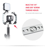 Shooting Phone Cage Bracket Handle for GoPro hero5/4/3 Handheld Video Rig Silver