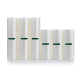 Food Packaging Vacuum Bag 6 rolls - 11in x 20ft (3rolls) 8in x 20ft (3rolls) (28cmx6m 20cmx6m) White **