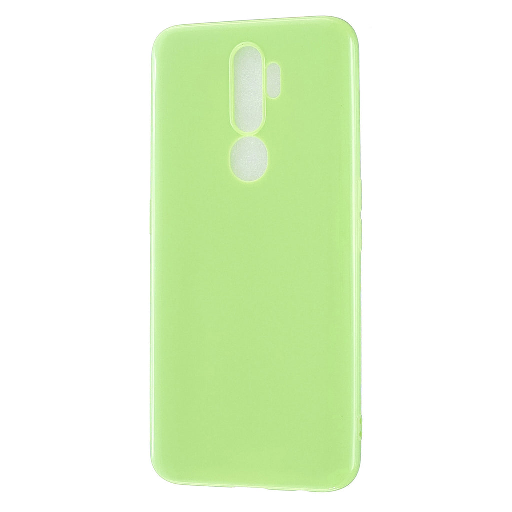 For OPPO A5/A3S/A9 2020 Cellphone Cover Soft Touch Anti-scratch Shockproof TPU Mobile Phone Case  Fluorescent green