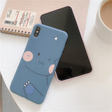 For VIVO V15/V11I/S1/Y66/Y67/Y91/Y95/Y93/Y97/Y83/Y85/Z3/Z3I/Z5X/Z1 Pro TPU Cellphone Case Shell Cartoon Back Cover blue