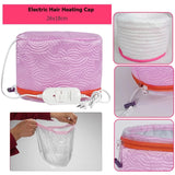 Hair Mask Baking Oil Cap Thermal Treatment Heating Cap Temperature Controlling Electric Hair Steamer Mask Cap  US plug