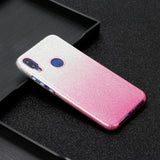 For Redmi Note 7/Note 7 pro/Note 8/Note 8 pro/8/8A Phone Case Gradient Color Glitter Powder Phone Cover with Airbag Bracket green