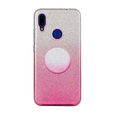 For Redmi Note 7/Note 7 pro/Note 8/Note 8 pro/8/8A Phone Case Gradient Color Glitter Powder Phone Cover with Airbag Bracket green