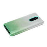 For Redmi Note 7/Note 7 pro/Note 8/Note 8 pro/8/8A Phone Case Gradient Color Glitter Powder Phone Cover with Airbag Bracket green