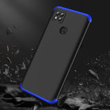 For Redmi 9C Mobile Phone Cover 360 Degree Full Protection Phone Case Blue black blue