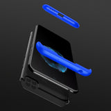 For Redmi 9C Mobile Phone Cover 360 Degree Full Protection Phone Case Blue black blue