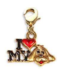 I Love My Dog Charm Dangle