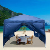 3 x 6m Four Windows Practical Waterproof Folding Tent Blue