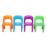 Set of Plastic Table And Chair for Children, One Desk And Four Chairs (50x50x46cm) **