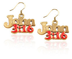 John 3:16 Charm Earrings