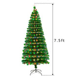 7.5FT Fiber Optic Christmas Tree with 260 LED Lamps & 260 Branches **