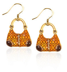 Reptile Purse Charm Earrings