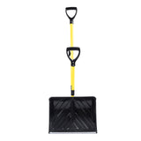 Strain-Reducing Snow Shovel | Yellow | 18-Inch | Spring Assisted Handle *