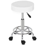 Round Stool Ha Ha Feet Rotation Bar Stool White