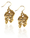 Walk with God Feet Charm Earrings