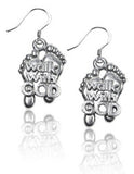 Walk with God Feet Charm Earrings