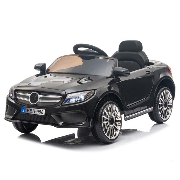 12V Kids Ride On Car 2.4GHZ Remote Control LED Lights Black