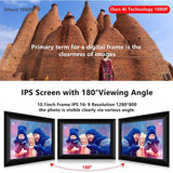 10.1 Inch 16GB Smart WiFi Cloud Digital Picture Frame with 800x1280 IPS LCD Panel