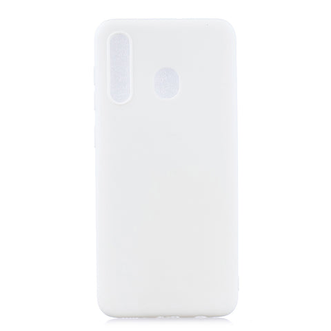 For HUAWEI Y9 2019 Lovely Candy Color Matte TPU Anti-scratch Non-slip Protective Cover Back Case white