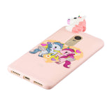 For XIAOMI Redmi NOTE 4X/NOTE 4 3D Cute Coloured Painted Animal TPU Anti-scratch Non-slip Protective Cover Back Case Light pink