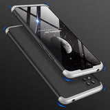 For Redmi 9C Mobile Phone Cover 360 Degree Full Protection Phone Case Silver black silver