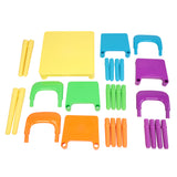 Set of Plastic Table And Chair for Children, One Desk And Four Chairs (50x50x46cm) **