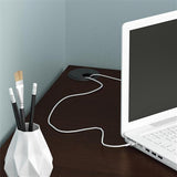 L-Shaped Wood Right-angle Computer Desk with Two-layer Bookshelves Dark Brown