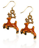 Reindeer Charm Earrings