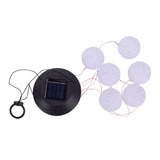 2V 40maH Solar Smart Light Control Wave Ball Wind Chime Style Corridor Decoration Pendant 6 F5 Lamp Beads Black Solar Panel Colorful Light **