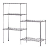 Changeable Assembly Floor Standing Carbon Steel Storage Rack Silver