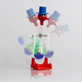 Creative Non-Stop Liquid Drinking Glass Lucky Bird Funny Duck Drink Water Desk Toy Perpetual Motion blue