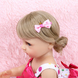 All-Plastic Simulation Doll: 22 Inches Cute Polka Dot Skirt