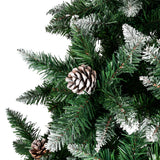 Christmas Tree 6FT 920 Branches Flocking Spray White Tree Plus Pine Cone (YJ) **