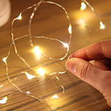 2m 20 LED Mini Bottle Stopper Lamp String Bar Decoration String Light Warm White Light Earth Yellow **