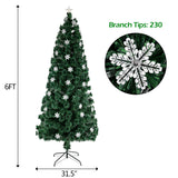 6FT Small Light Fiber Optic Christmas Tree 230 Branches **