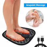 Electric EMS Foot Massager Pad Feet Muscle Stimulator Improve Blood Circulation Relieve Ache Pain  Charging