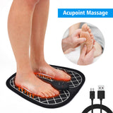 Electric EMS Foot Massager Pad Feet Muscle Stimulator Improve Blood Circulation Relieve Ache Pain  Charging