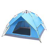 2-3 Person Double-Deck Tow-Door Hydraulic Automatic Tent Free Build Outdoor Tent Blue **