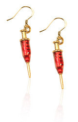 Syringe Charm Earrings