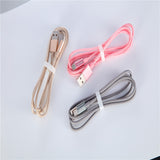 1M Weaving Micro USB Cable Fast Charging USB Data Cables for Android Mobile Phone Cable Random Color