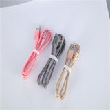 1M Weaving Micro USB Cable Fast Charging USB Data Cables for Android Mobile Phone Cable Random Color