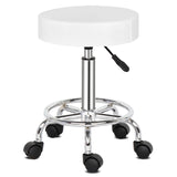 Round Stool Ha Ha Feet Rotation Bar Stool White