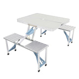 One Piece Folding Table and Chair Aluminum Alloy