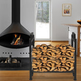 Single Layer Firewood Holder With Animal Pattern **