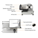 ZOKOP SL526 110V/150W 7.5" Semi-automatic Belt Cutter Deli Food Machine Home Deli Food Slicer (DNSOA)