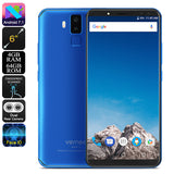 HK Warehouse Vernee X Smartphone - Android 7.1, 5.99 Inch 2K Screen, 4GBRAM, 64GB Memory, Face ID, Octa Core CPU (Blue)