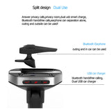 Car Bluetooth MP3 Player Double USB Smart Quick Charge  black